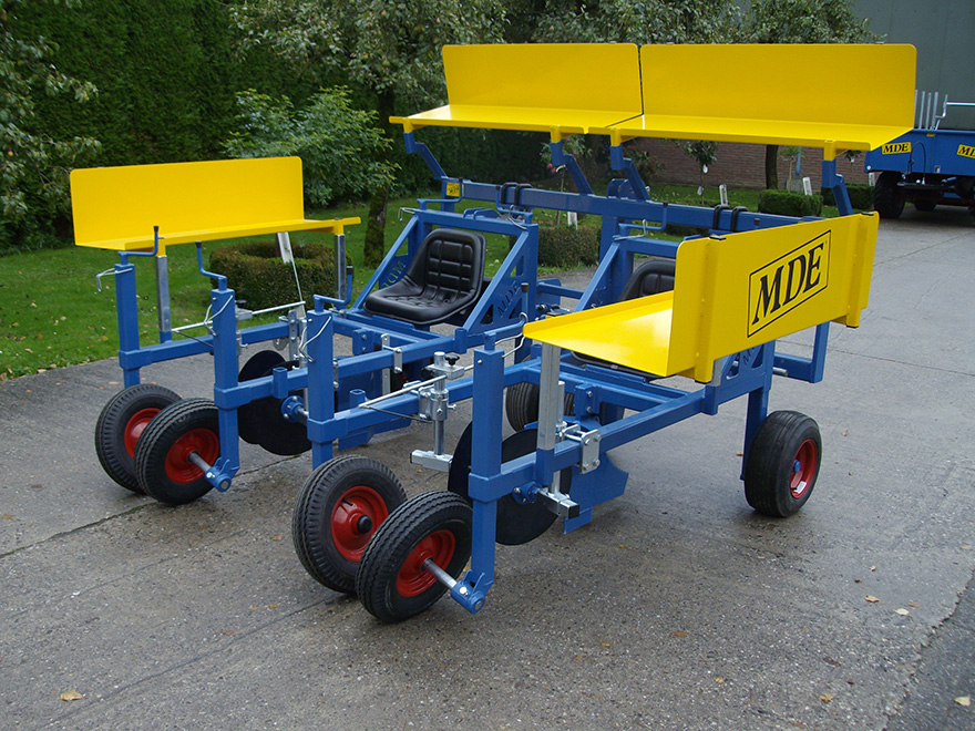 Advanced planting machinery designed for precise plant placement in nurseries.