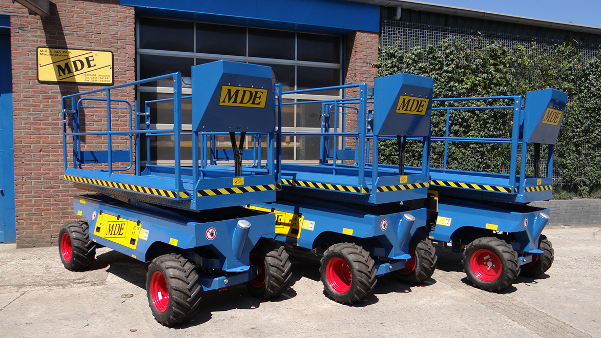 Heavy-duty lifting equipment designed to move large plants and materials within nurseries.